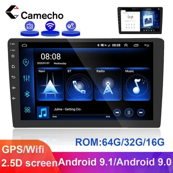 Fotokamera 2 Din Android Auto Radio Auto GPS Multimedia Player Spogulis saites 2 din Autoradio VW Skoda Toyota Passat b6 b7 Polo, Golf