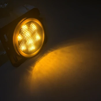 Balts Aplis DRL Amber LED Pagrieziena Signālu Lukturi Ar LED Sānu Gabarītlukturi Priekšējā Spārna, Autostāvvieta Gaismas 2007-2017 Jeep Wrangler JK JKU