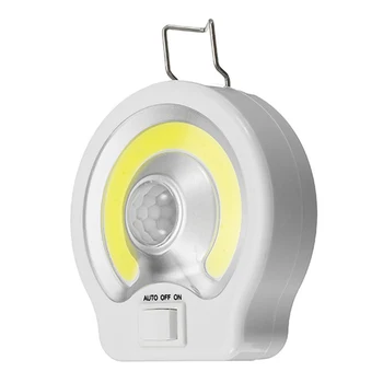 Mini PIR COB Kustības Sensors LED Nakts Apgaismojums, Bezvadu Magnētisko ministru Kabineta Gaismas Akumulatora Barošanu Skapis Guļamistabā Led Sienas Lampa