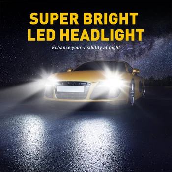 AUXITO 20000LM Super Spilgti LED Lampa H4 H7, H8, H11 H13 9005 9006 9007 Auto Lukturu Par Chevrolet Cruze Captiva Aveo Lacetti