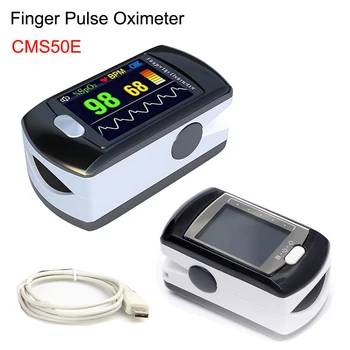 CMS50E OLED Pirksta Pulsa oksimetru portatīvais Digitālais USB SPO2 Asins Skābekļa Piesātinājumu Sirds ritma Monitors piesātināšanas kolonnu Programmatūra