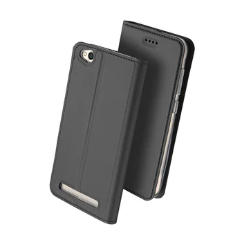 DUX DUCIS PU Leather Flip Case for Xiaomi Redmi 4A Redmi 4.A 5.A Grāmatu Seifs Tālruņa Vāciņu, lai Xiomi Redmi 4A Pamatbrīvību par Redmi4A