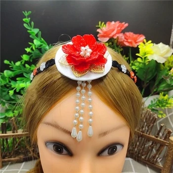Ir 2021. hanbok hairband sieviešu rožu matu piederumu korejiešu tradicionālo apģērbu bize cepures Cosplay Party Dāvanu Spēle