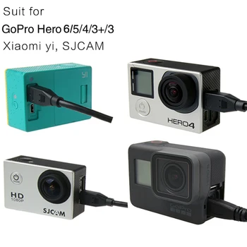 Sākotnējā TUYU piederumi Go Pro HDMI Kabeli go pro hero 5 gopro 6 4 SJ4000 SJ5000 par Xiaomi yi EKEN H9r H9 H5s HDMI Kabelis