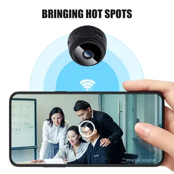 1080P Wifi Mini Kameras Mājas Drošības CCTV P2P Kamera Nakts Redzamības Bezvadu Novērošanas Monitors Drošības Camer(BEZ TF Kartes）