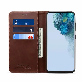 Gadījumos, Samsung Galaxy S20 Ultra S20 Telefonu Gadījumā Āda Flip Maciņš Magnētisko Vāciņu Ar Kartes Turētāju Grāmatu Coque Fundas