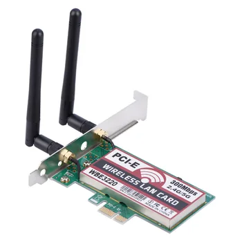 PCI-E WiFi Tīkla Karti 300Mbps 2.4 G&5G Dual Band Tīkla Karte WBE3220 Galvenās Vadības Desktop Bezvadu Tīkla Karte