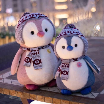 Jauns Super Soft Pingvīns Plīša Rotaļlieta Cute Karikatūra Dzīvnieku Pingvīnu Izbāzti Lelle Meitenes Mīļotājiem Valentīna Dāvanas, Dīvāna Spilveni