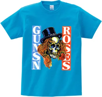 3T~9T bērniem/Zēns Slavenā rokgrupa Guns N Roses Pistoles Drukāt, T krekli, Bērnu Mūzikas Topi Tee baby Girl krekls vasaras kokvilnas T-krekls