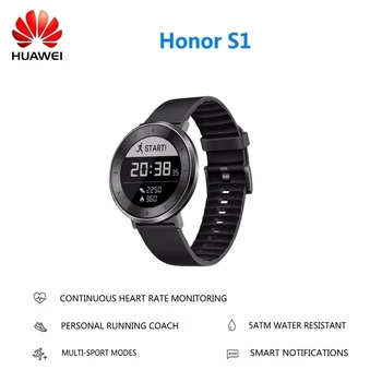 Karstā Pārdot Oriģinālās Huawei Honor S1 Smart Skatīties Ar Sirds ritma Monitors Nepārtraukts Akumulatora darbības laiks ir Ilgs-Līdz 6 Dienām PK DZ09 Skatīties Seri