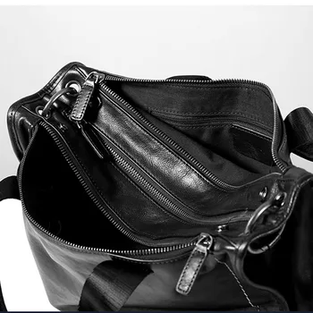 AETOO Oriģinālo ādas vīriešu soma portatīvo portfelis gadījuma augšējā slāņa ādas šķērsgriezumu, pleca soma, Kurjera soma mīksta leath