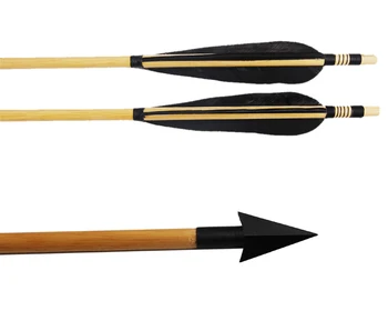 150 Graudu Arrowhead Galvas Priekšgala un Bultas Punktu Tērauda Asmens Arrowhead, lai Koka Bulta Archery Medības