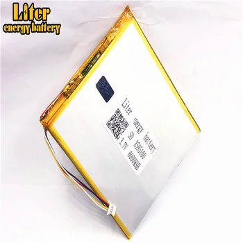 Plug 1.0-4P PC 3,7 V 3595100 6000mah atkārtoti Uzlādējams litija polimēru akumulators saules litija jonu polimēru litija baterija ar PCM