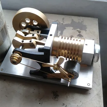 Sūkšanas Uguns Veids Viena cilindra Visi metāla Stirling Dzinējs Modelis - Pārveidoti Stiprinājuma Versija