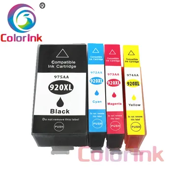 ColorInk 5pack 920XL 920 saderīgs tintes kasetnes HP 920XL Par HP920 Officejet 6000 6500 6500A 7000 7500 7500A printeri