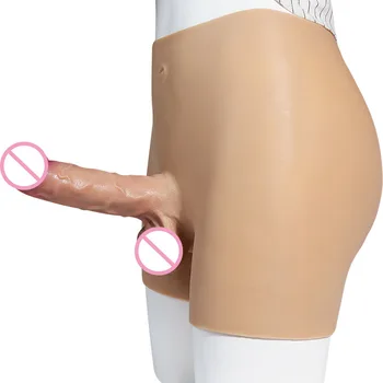 17cm Super Garš Dildo Bikses Silikona Dzimumlocekļa Biksītes Lesbiešu Strapon Dildo Seksa Rotaļlietas, Lai Sieviete Masturbācija, Reāli Dildo