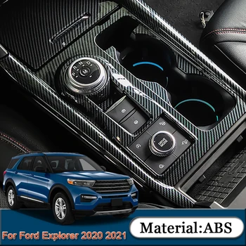 Ford Explorer 2020 2021 Auto Stils Automašīnas Salona Ātrumkārba Dekoratīvie Rāmji Vizuļi Vāka Uzlīme Auto Aizsardzības Aksesuāri