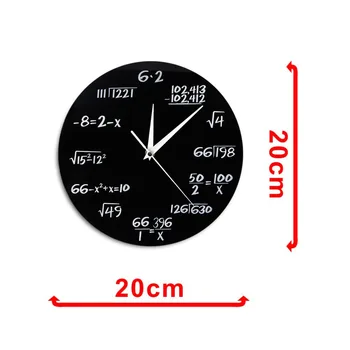 (2 izmēri) Matemātikas Vienādojumu, Akrila Sienas Pulkstenis Mūsdienu Portugāle Euro Jaunums Mākslas Unikālu Skatīties Pulksteni Mājas Apdare Accessorie