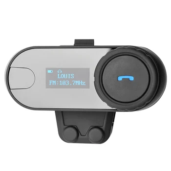 Freedconn TCOM-SC Ķivere Interphone Bluetooth Motociklu Austiņas Domofons ar LCD Ekrānu +FM Radio Ķivere Intercom