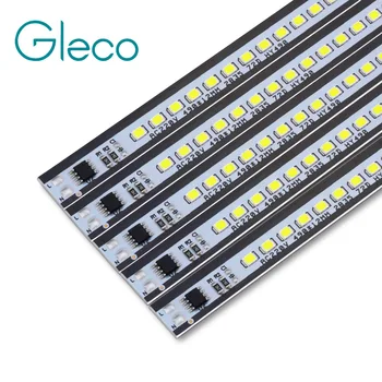 20PCS x 49cm LED Bar Light 2835 SMD 72LEDs 220V Alumīnija sakausējuma PCB LED Strip Par DIY apgaismojuma projekts nav nepieciešams, vadītāja