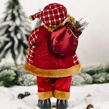 Santa Claus Lelle Ziemassvētku rotājums Mājās, Galda Dekori jaungada Dāvanas Bērniem Rotaļlietas Ziemassvētku Kokā Karājas Ornaments