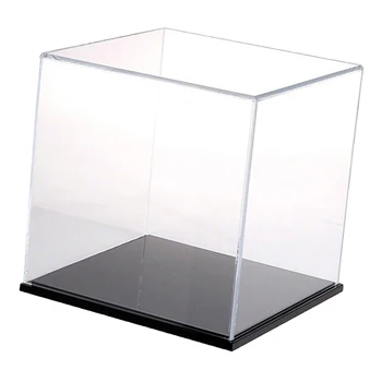 25cm Displeja apvalks/Lodziņā Organiskā stikla nepievelk putekļus Vitrīna Mini Rīcības Attēls Rotaļlietas Akrila Displejs Gadījumā Parādīt Box Cube Montāžas Kārba