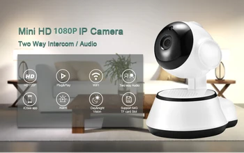 V380 Kameras WiFi Monitors 1080P Bezvadu Mājas Drošības IP Kameras Smart WI-FI Audio Ieraksti Uzraudzības Pet Bērnu CCTV Kameras