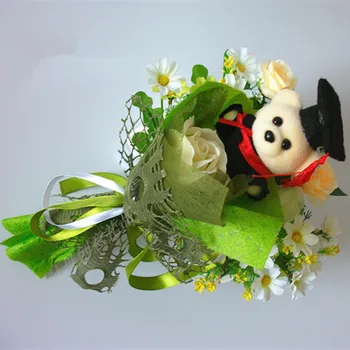 Maz Lelle Rotaļlietu Ziedu Pušķis Valentīna Dienā Izlaidums Festivāls Dāvanas Romantiska Dāvana Draudzenei, Klasesbiedriem, Vecākiem