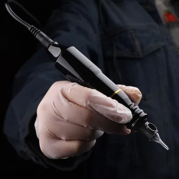 Pastāvīgais Grims Mašīna Tetovējums Rotācijas Mašīna Pildspalvu Stilu kopas Tetovējums Komplektu, LCD Barošanas Pedāli Piegādes Tetovējums Sortimentu Ātra Piegāde