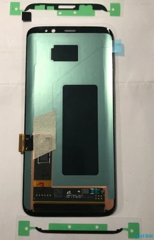 Oriģināls Samsung Galaxy S8 G950F G950A G950FD Burn-Ēnu lcd displejs ar touch screen Digitizer Super AMOLED Ekrāns