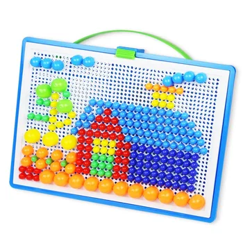 296 Sēņu Nagu Rotaļlietas Bērniem Diy Puses-tā ir ievietota Fāzēm Puzzle Sēņu Ding Liela Kaste Bērnu Rotaļlietas Jigsaw Puzzle