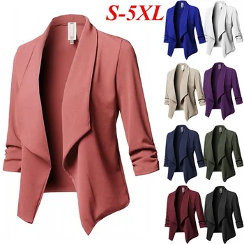 2018 Autoxxl.lv vēlas karstā pārdošanas Slim fit ilgtermiņa piedurknēm kroku tīrtoņa krāsu universāls, mazs uzvalks jaka 10-krāsu 8 metri