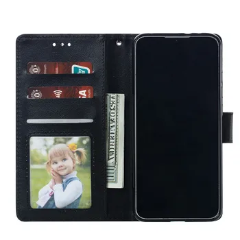 Par Xiaomi Mi A3 Fundas Seifs Āda Flip Case For Xiaomi Mi A3 Lite A1 5X miA3 miA1 mi5X Magnētiskās Kartes Turētāja Vāciņu