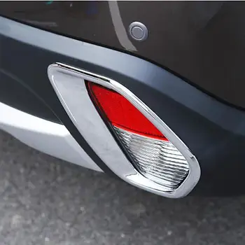 Piederumi Mitsubishi Outlander 2016-2020 Priekšā, Aizmugurējie Miglas Lukturi, Lampas Attiecas Apdares Bezel Rāmja Apdare Chrome Auto Stils