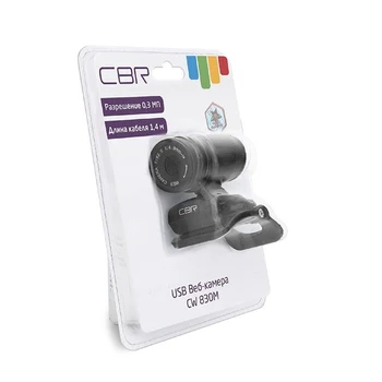 Webcam CBR CW 830M Melns, 0.3 MP, 640 x 480, USB 2.0, mikrofons, melnā 4982906