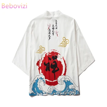 Jauns 17 Stila Taoist Halāti Harajuku Japāņu Modes Kimono Sievietes Vīrieši 2020. Gadam Jaciņa Blūze Haori Obi Āzijas Apģērbu Samurai