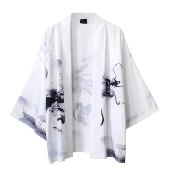 Vīriešu haori Japāņu samuraju apģērbs tradicionālā Japāņu apģērbs Kimono jaka vīriešiem Japāņu obi vīriešu yukata
