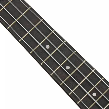 Zebra 23inch Black havajiešu ģitāra Sapele Koka Koncerts Hawaii 4 Stīgas Iesācējiem Mini Ģitāras Rožkoka Fretboard Stīgu Instrumentu