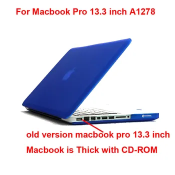 Matēts Aizsargs Vāks Macbook Pro 13 A1278 Gadījumā Piedurknēm Veco Macbookpro 13.3 Soma, 13.3