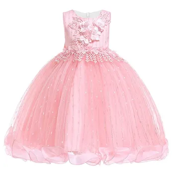 Ir 2021. Pavasara Rudens Pusi, Kāzu Kleitu Elegants Kleitas Toddler Bērniem Drēbes, Kleitas, Meitenes Apģērbu Princese Kleita 3-10 Gadiem