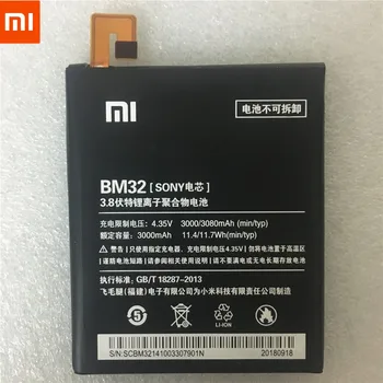 Rezerves jaunas BM32 3000mAh Akumulators, lai Xiaomi 4 Mi4 M4 Akumulatoru krājumu Ar Izsekošanas skaits