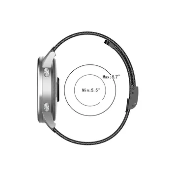 18mm 20mm 22mm Milanese Nerūsējošā Tērauda Watchband par Garmin Vivomove HR/3/3S/Vivoactive4/4S/3/Venu Smart Skatīties Aproce Siksna