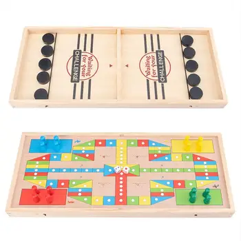 Kaķene Šaha Bufera Interaktīvās 2-in-1 Vecāku-bērnu Mijiedarbību Kaķene galda Spēle Veselīgs Šaha Galda Hokeja Rotaļlietas