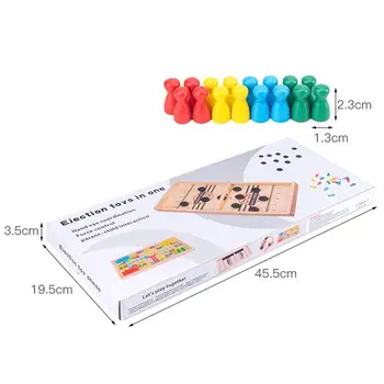 Kaķene Šaha Bufera Interaktīvās 2-in-1 Vecāku-bērnu Mijiedarbību Kaķene galda Spēle Veselīgs Šaha Galda Hokeja Rotaļlietas