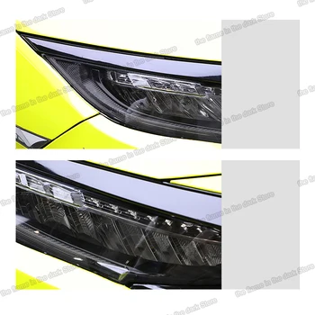 Lsrtw2017 TPU Auto Caurspīdīga Melna priekšējo Lukturu Plēves Aizsardzības Uzlīme Honda Civic crv accord, cr-v vezel hr-v pilsētas odyssey