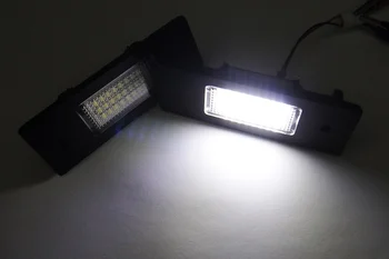 2gab Xenon White LED reģistrācijas numurs gaisma, numura zīme Apgaismojumu, Lai E81 E87 E87N E87 LCI F20 F21 (120i 128i 135i 125 130