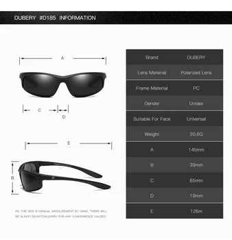 DUBERY Vintage, Saulesbrilles Vīriešu Polarizētās Braukšanas Sports, Saules Brilles Aizsardzības Modes Vīrieši Sievietes Krāsu Spogulis UV400 Oculos