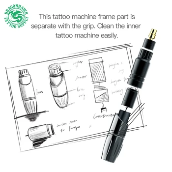 Profesionālās Rotācijas Pildspalvu Acu Zīmulis Rīki Tetovējums Mašīna Pildspalvu Stila Pastāvīgu Aplauzums Tetovējums Mašīna