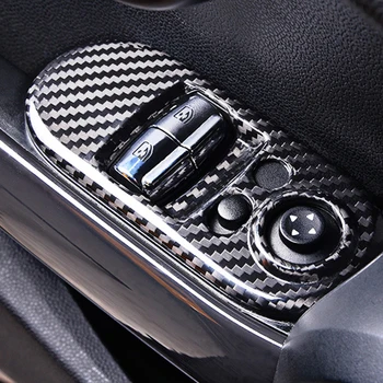Sausā Catbon šķiedras Loga vadības pogu panelis Automašīnas salona Augstas konfigurācijas modelis MINI F55 F56 F57