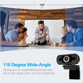 1080P Kamera, Full HD PC Webcam USB Mini Datoru Kameras iebūvēto Mikrofonu, Web Kameru Tiešraides Straumēšanu, Video Zvana,